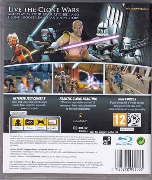 Star Wars The Clone Wars Republic Heroes - PS3 (B Grade) (Genbrug)